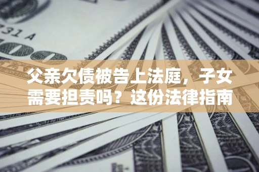 北京父亲欠债被告上法庭，子女需要担责吗？这份法律指南必须看完