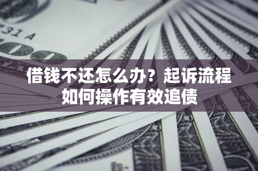 北京借钱不还怎么办？起诉流程如何操作有效追债