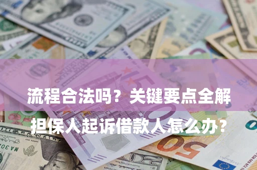 北京

担保人起诉借款人怎么办？流程合法吗？关键要点全解析