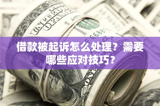 北京借款被起诉怎么处理？需要哪些应对技巧？